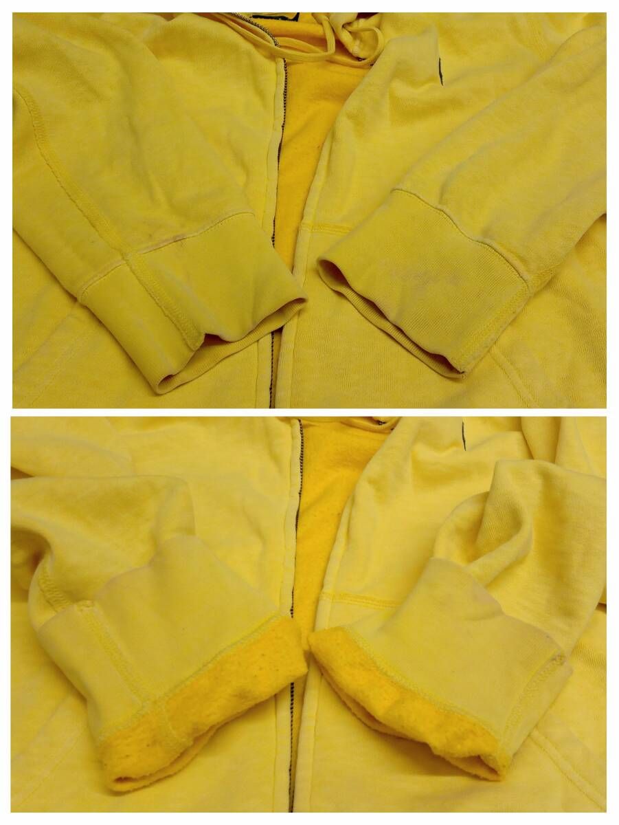 雑誌表紙掲載♡ラルフローレン　ワンポイント刺繍フルジップパーカー　レモンイエロー POLO RALPH LAUREN/ポロ ラルフローレン/パーカー/90s