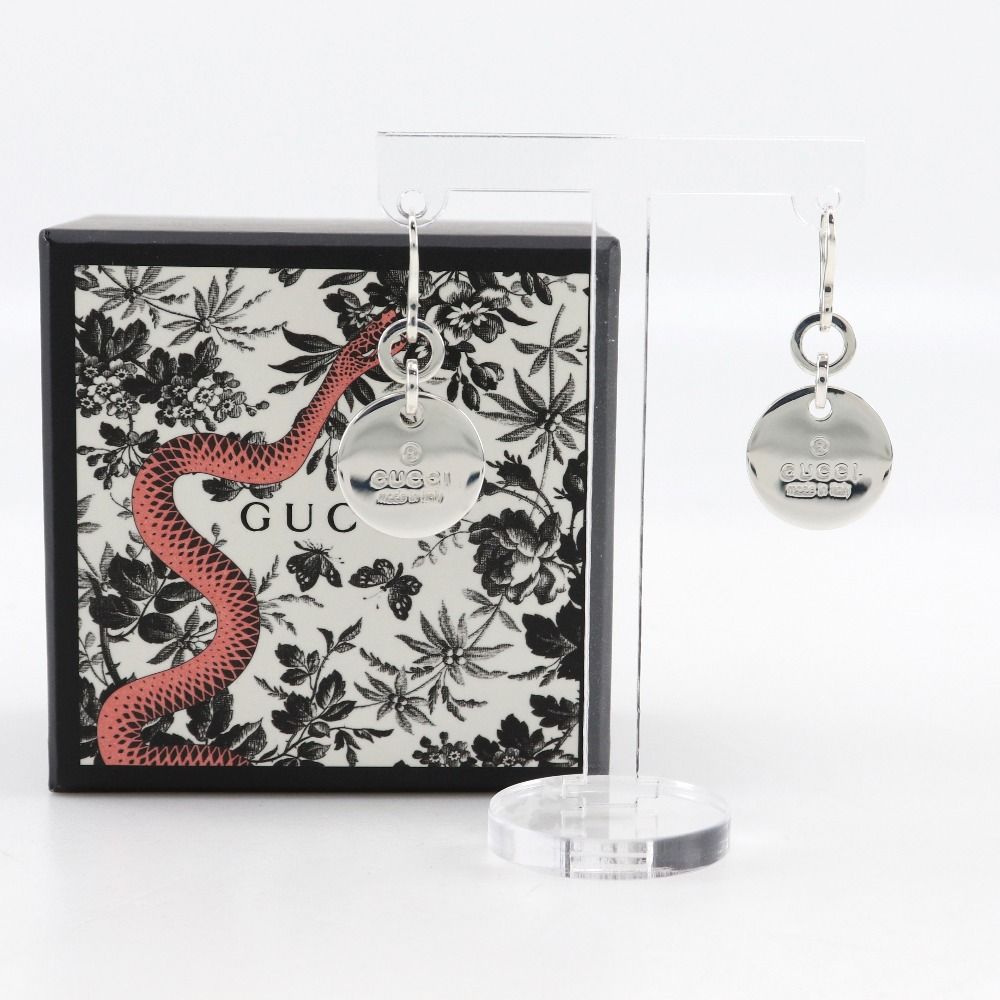 GUCCI】グッチ トレードマーク ロゴ ラウンド シルバー925 レディース  