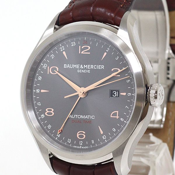 ボーム＆メルシエ BAUME&MERCIER メンズ腕時計 クリフトン デュアルタイム MOA10111  Aランク【中古】|mercariメルカリ官方指定廠商|Bibian比比昂代買代購