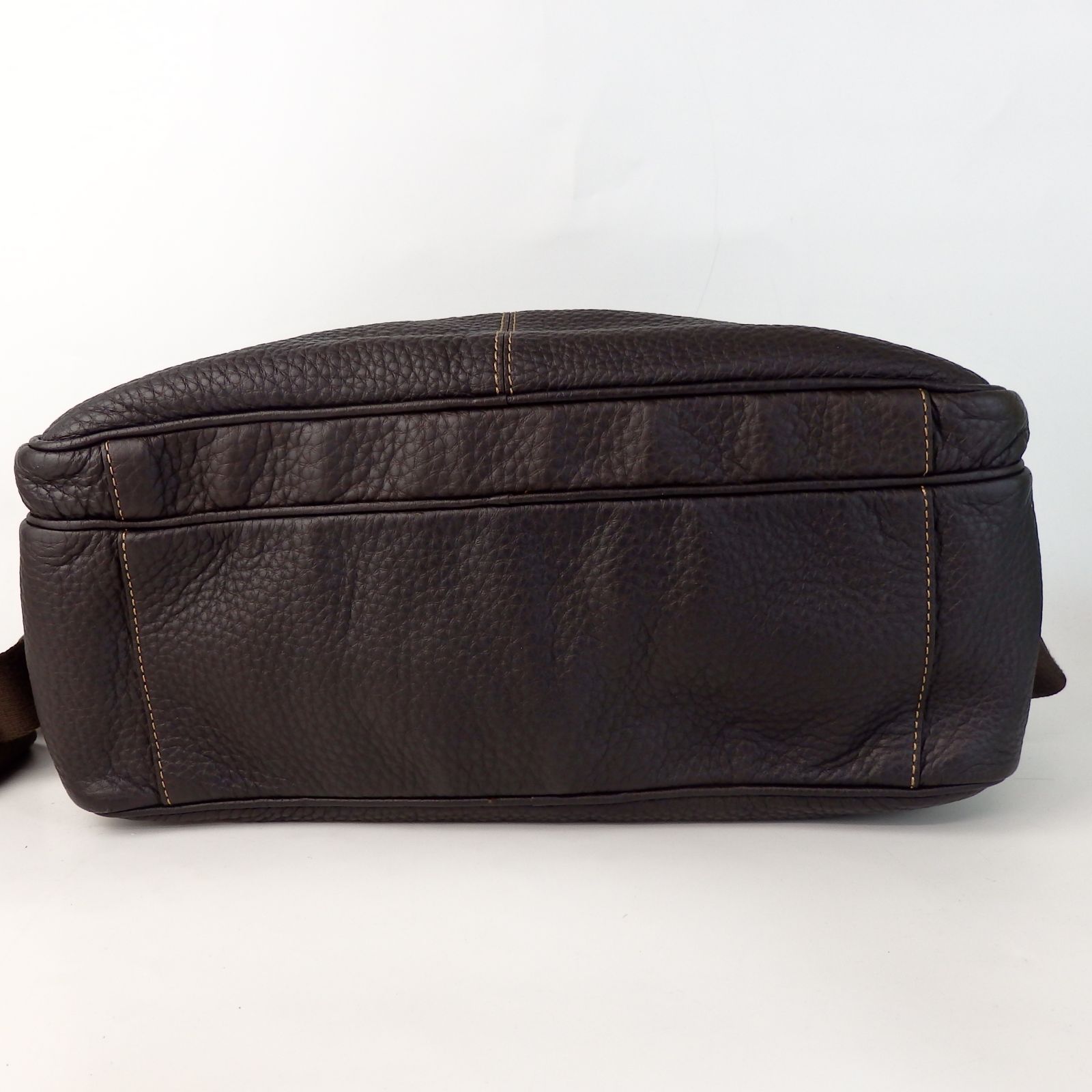 TOD'S ブラウン ショルダーバッグ 保存袋付き TOD'S】トッズ ワンショルダーバッグ ブラウン レザー 保存袋付き