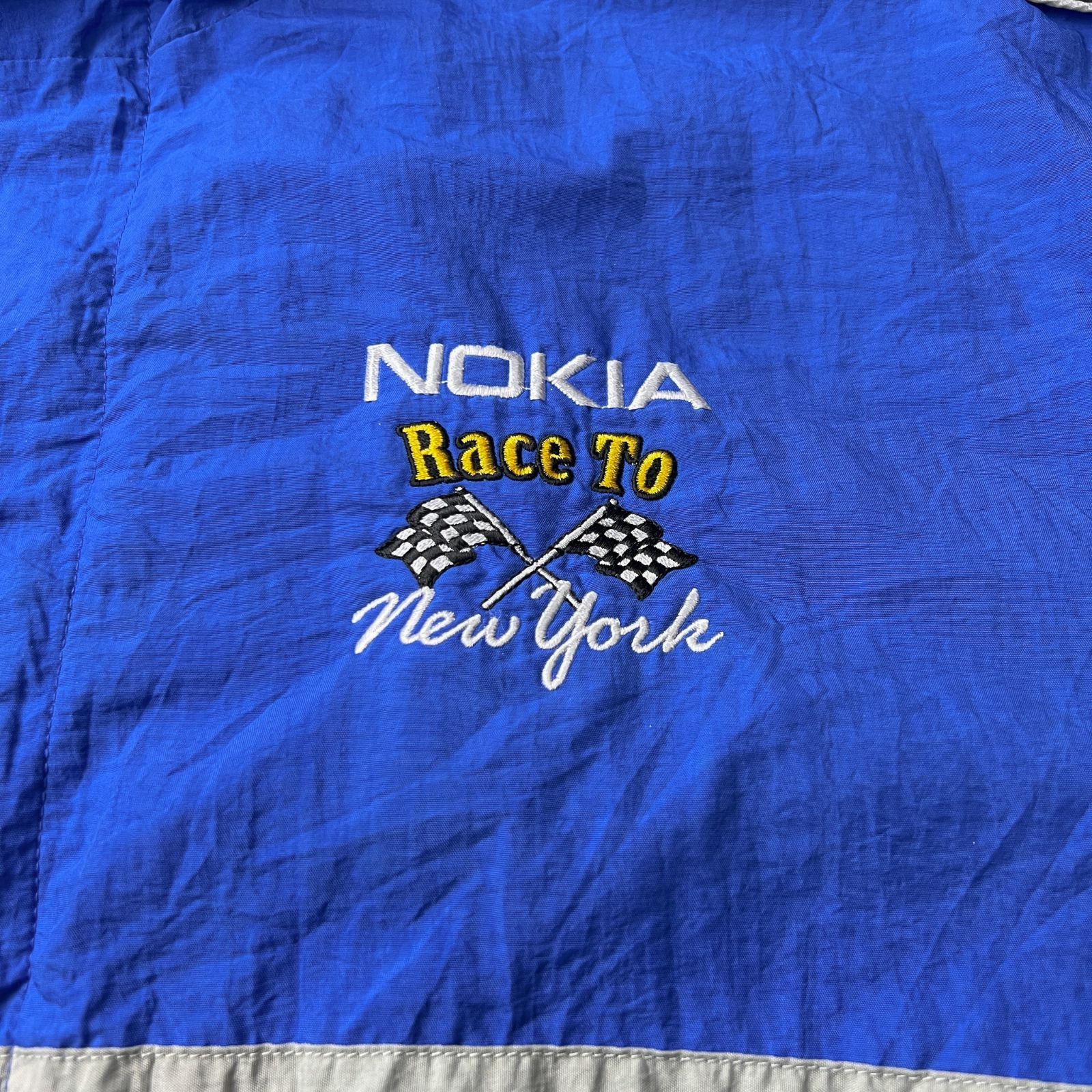 NOKIA ノキア レーシングジャケット ナイロンジャケット 企業ロゴ 企業系 90s 90年代 ビッグシルエット オーバーサイズ ボックスシルエット