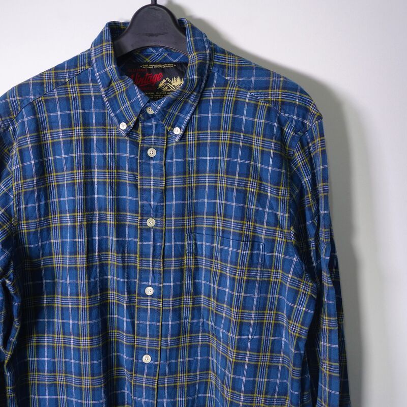 OldNavy(USA)ビンテージコットンフランネルチェックシャツ