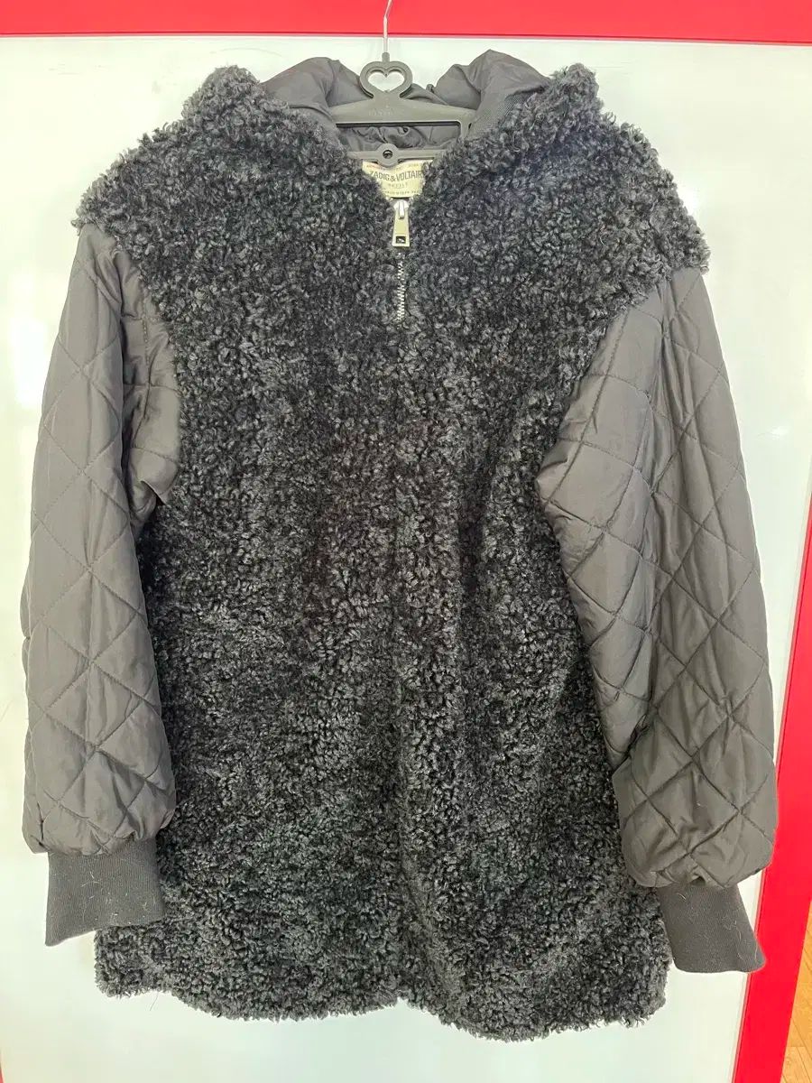 ZADIG-VOLTAIRE ザディグ エ ヴォルテール シェルパ ジップアップパーカー フード付き ジャケット XS サイズ