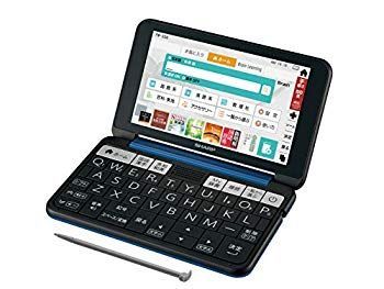 【】シャープ カラー電子辞書 Brain 高校生向け上位モデル ネイビー系 2019年春モデル PW-SS6-K e6mzef9