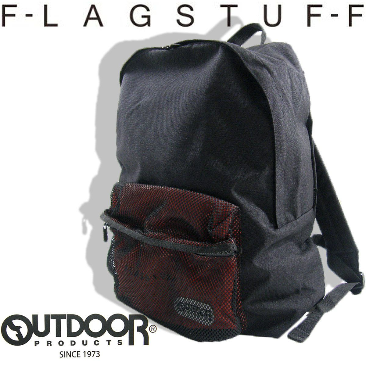 【新品】 限定【別注】 F-LAGSTUF-F × OUTDOOR PRODUCTS / フラグスタフ アウトドアプロダクツCORDURA 大容量 デイパック コーデュラ リュック LHP 限定モデル ブラック 黒 リュック リュックサック