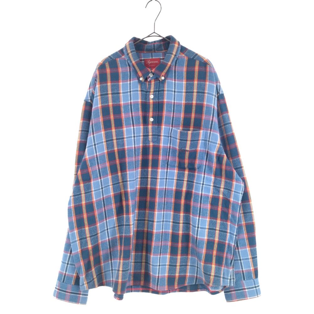 SUPREME (シュプリーム) 23SS Pullover Plaid Flannel Shirt プル ...