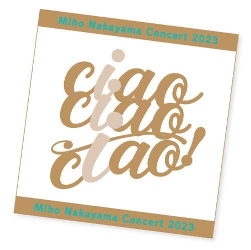 中山美穂 ナカヤマミホ ミポリン グッズ Concert Tour 2025 - ciao! タオル ハンドタオル ゴールド
