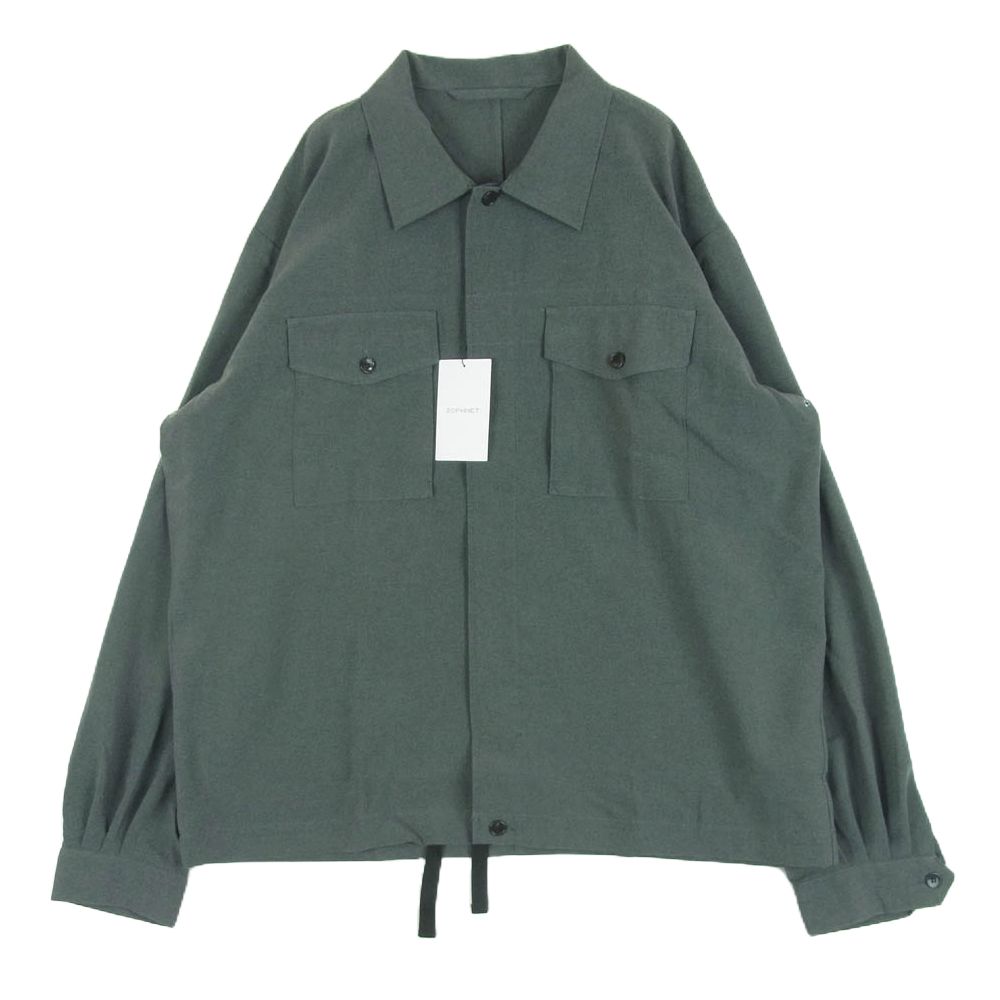 SOPHNET ジャケット コート ソフネット ue ウールメルトン SOPHNET. ソフネット SOPH-240006 HEM CODE SHIRT JACKET