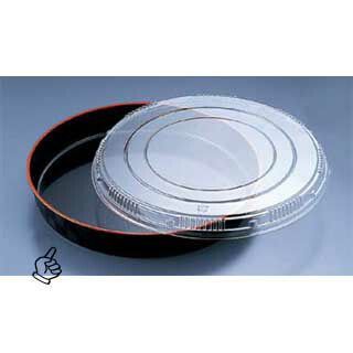 プラ容器 市松 黒赤フチ 30 入