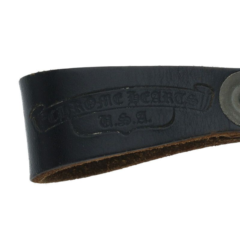 CHROME HEARTS クロムハーツ BELT LOOP クロスボールボタンレザー