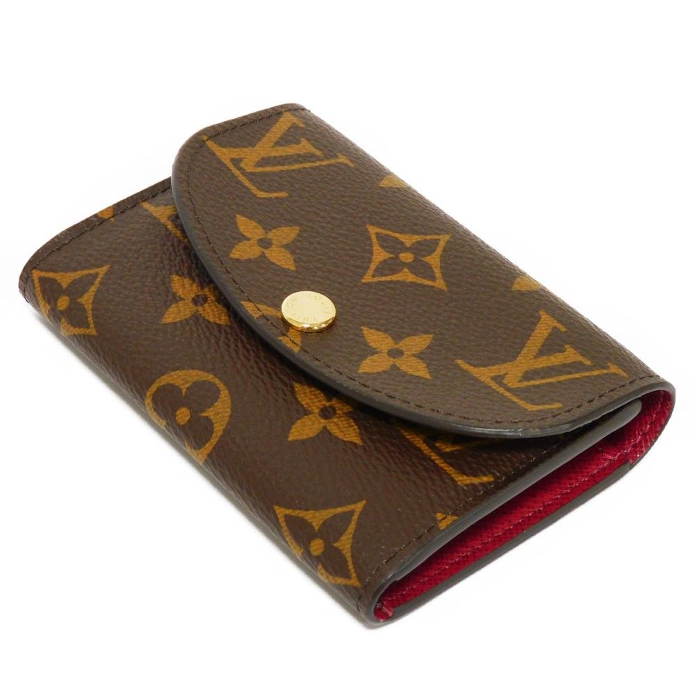 LOUIS VUITTON ポルトモネ ロザリ フーシャ LOUIS VUITTON ルイ・ヴィトン ポルトモネ・ロザリ モノグラム