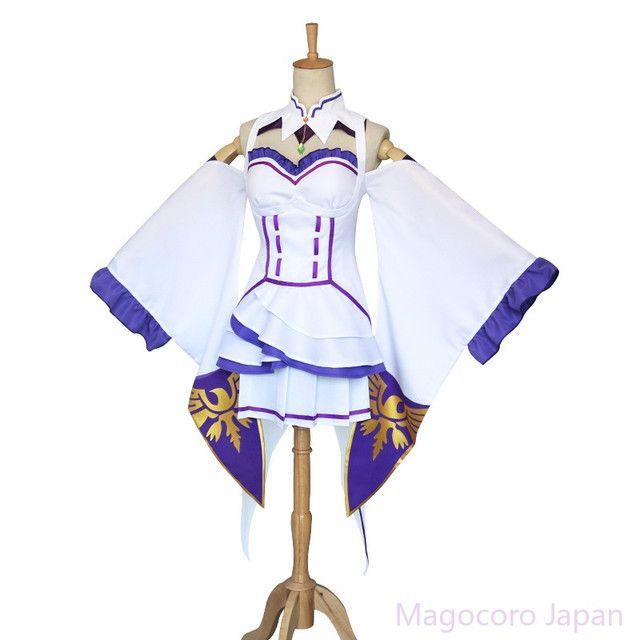 コスプレ衣装エミリアリゼロアニメコスチューム