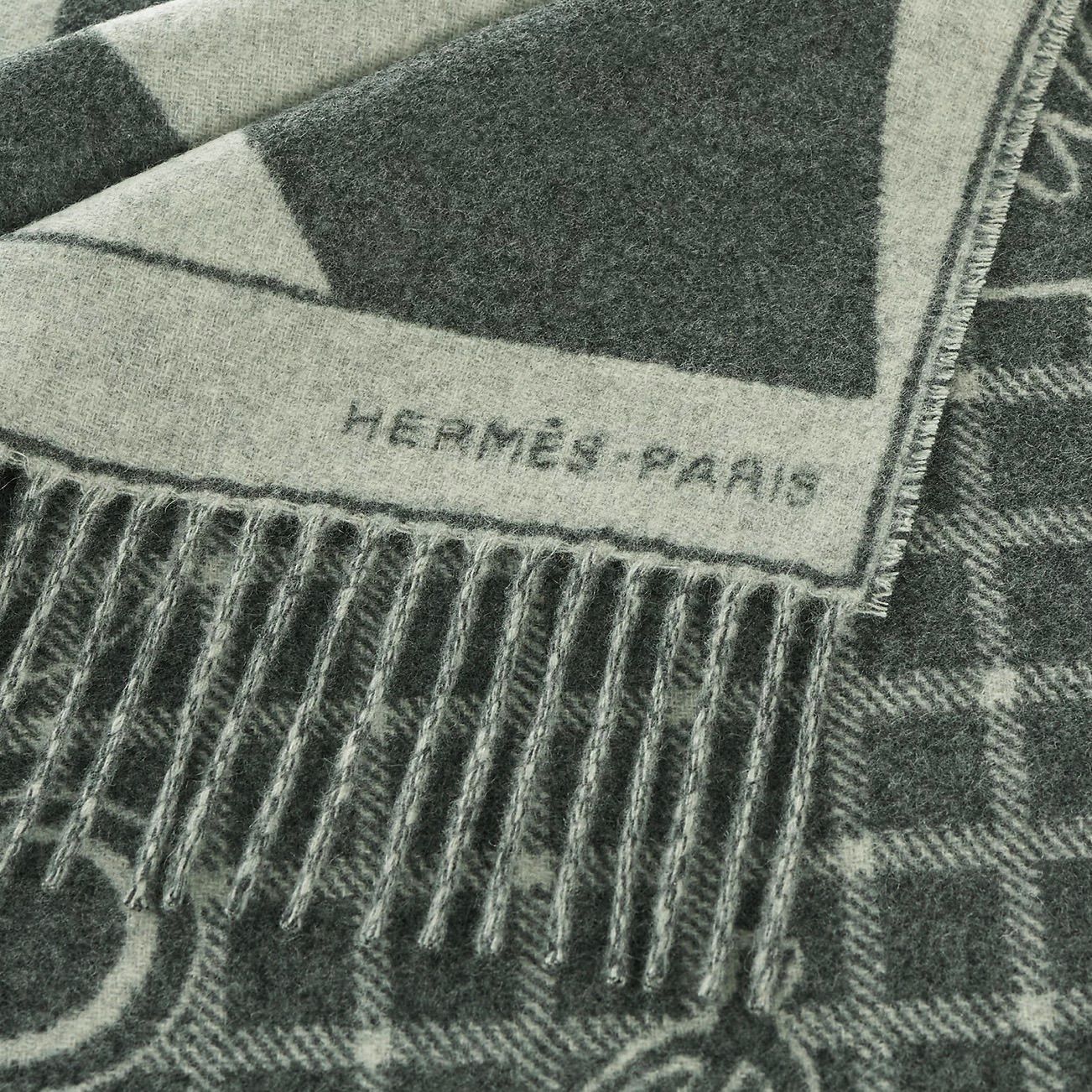新品未使用　エルメスマフラー　カマイユ　ジャカード HERMES エルメス カシミヤマフラー 《カマイユ》 ジャカード
