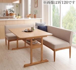 ダイニングセット（テーブルu0026ソファ） コンパクトリビングダイニングセット 3人 3点セット(テーブル+ソファ1脚+アームソファ1脚) 左アーム W150