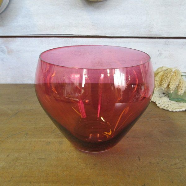 イギリス インテリア雑貨 ガラス フラワーベース 花瓶 花器 小物入れ ガラスボウル 英国 glass 1817saz