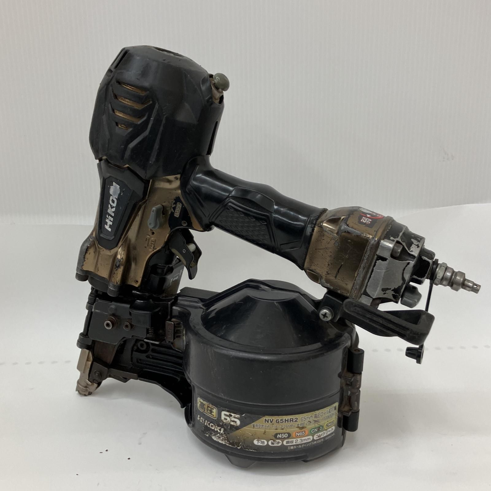 △△HiKOKI ハイコーキ 65ｍｍ 高圧 ロール 釘打ち機 NV65HR2