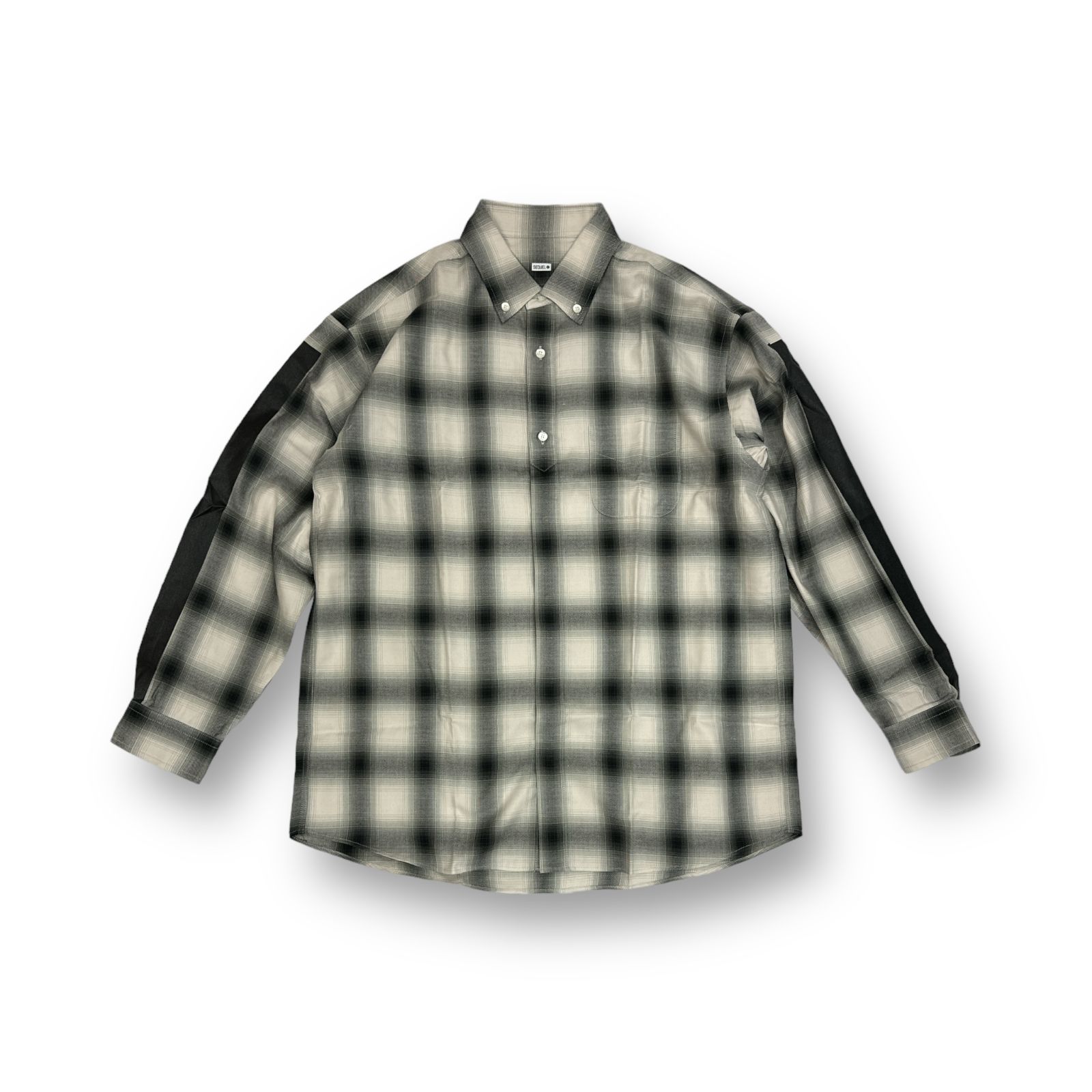 定価38500円 未使用品 SEQUEL SQ-24SS-SH-01 OMBRE CHECK BIG SIZE SHIRT オンブレチェック  ビッグサイズ シャツ シークエル ホワイト系 L 73345A3 - メルカリ