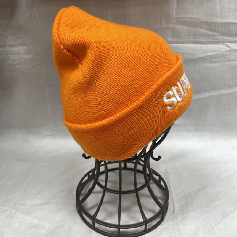  Supreme シュプリーム 帽子 ニット帽 23 SS モーションロゴビーニー Motion Logo Beanie オレンジ ストリート アクリル ニット帽 ビーニー 帽子