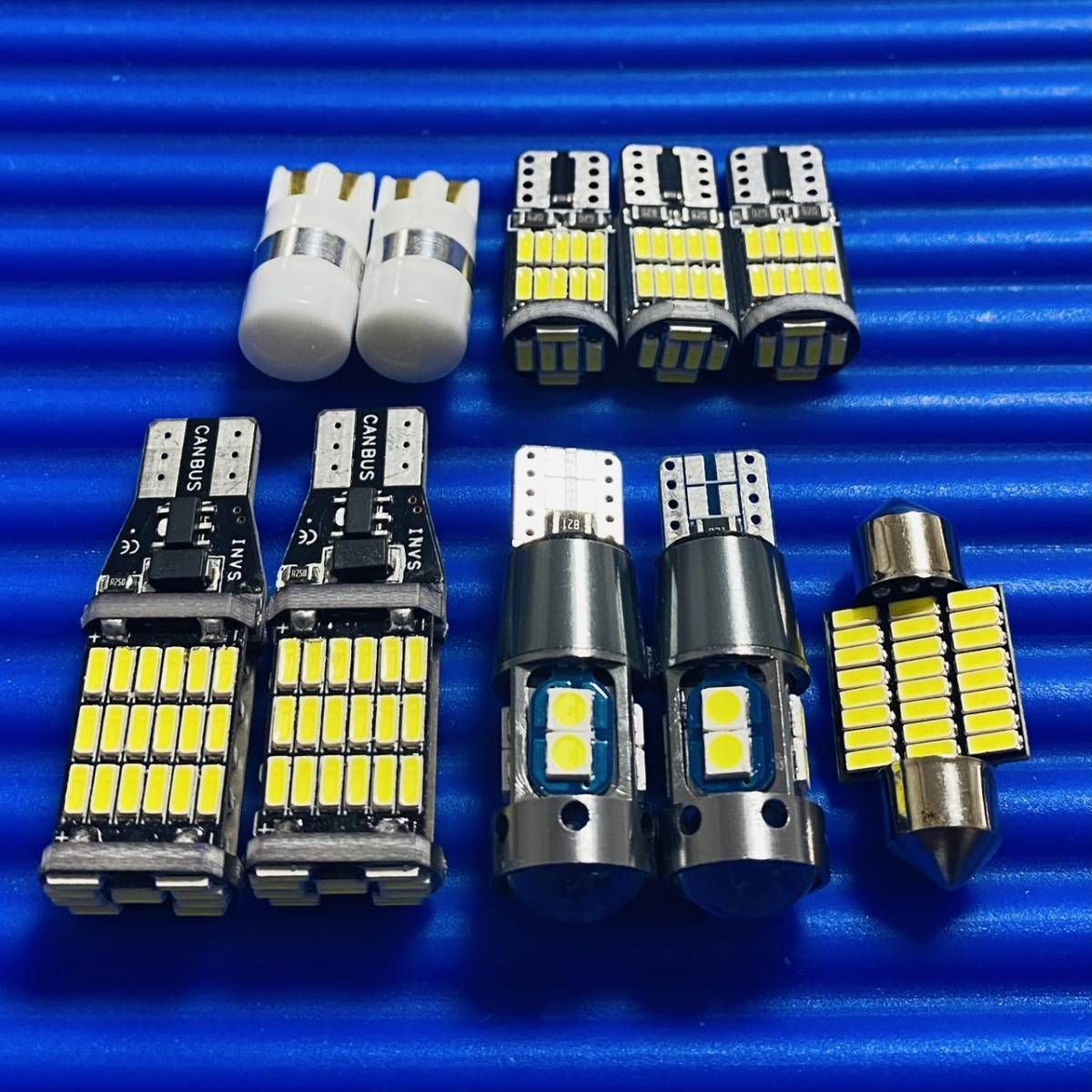 鬼爆光！ウェイク LA700S 710S T10 LED バックランプ ポジション球 ナンバー灯 ルームランプ 10個セット ホワイト ダイハツ カー用品 パーツ