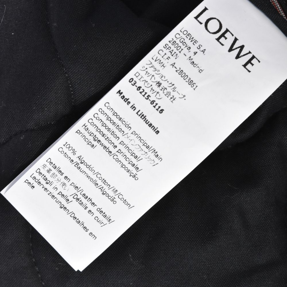 LOEWE (ロエベ) 22AW キルトチェックフーディー シャツジャケット H526Y05W60 ピンク/ブラック