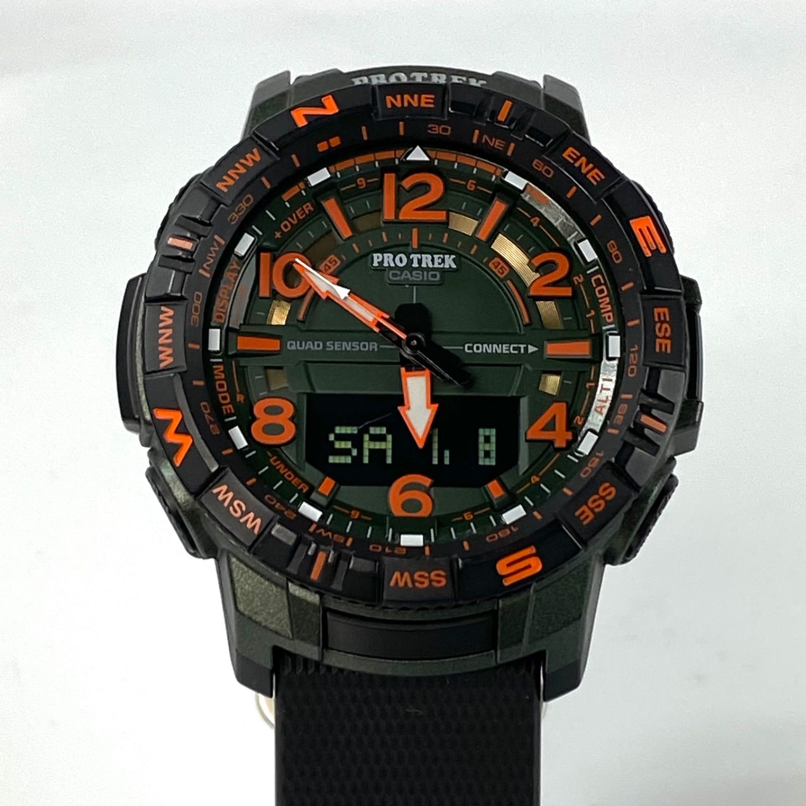 カシオ　プロトレック　PROTREK　Climber Line　PRT-B50FE-3JR　クォーツ　デジアナ　黒　グレー　ラバーベルト　モバイルリンク