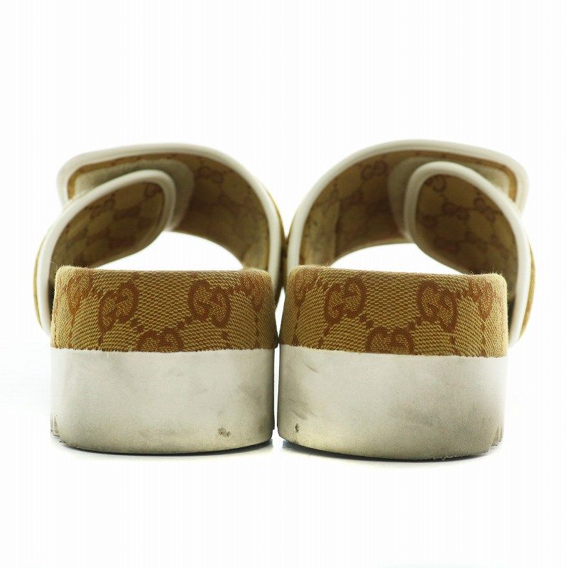 グッチ adidas x Gucci GG サンダル プラットフォーム GUCCI×adidas ロゴ プラットフォーム サンダル 702398 702398