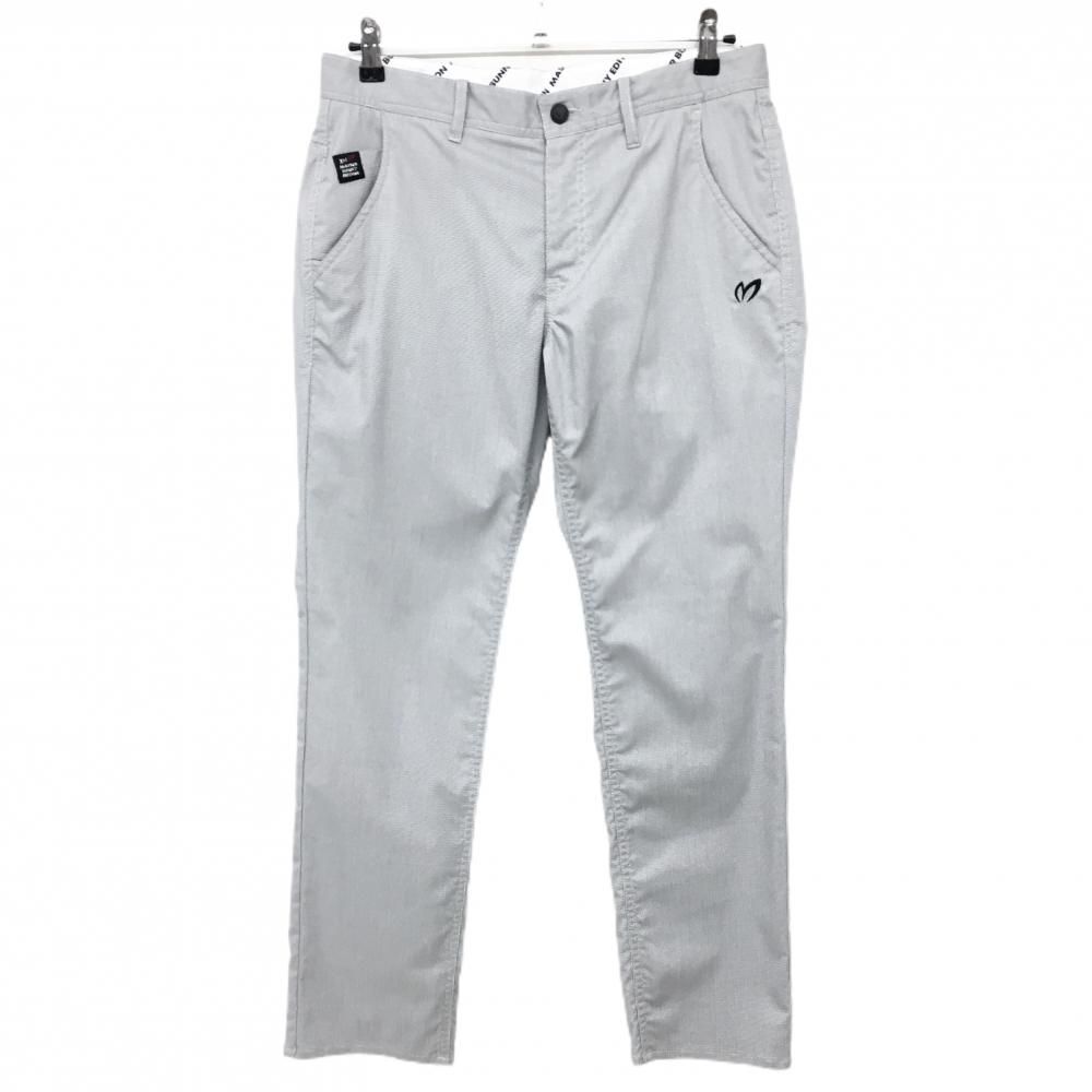 超美品】マスターバニー パンツ グレー×白 ロゴ黒 ストレッチ