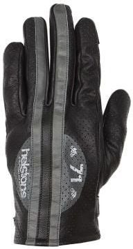 Helstons Record Air Ete Leather Black Grey Gloves T8 | 2021112_NGI_T8