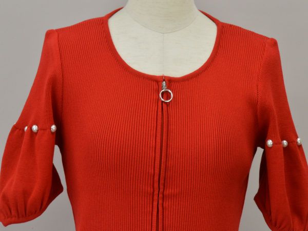 美品  RENE ニット半袖カーディガン    レディース 34 Rene ルネ 襟つきニット カーディガン 半袖 黒 34 - メルカリ