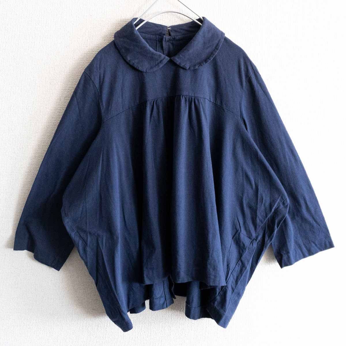 美品】tricot COMME des GARCONS 【丸襟 ギャザー ブラウス】M 