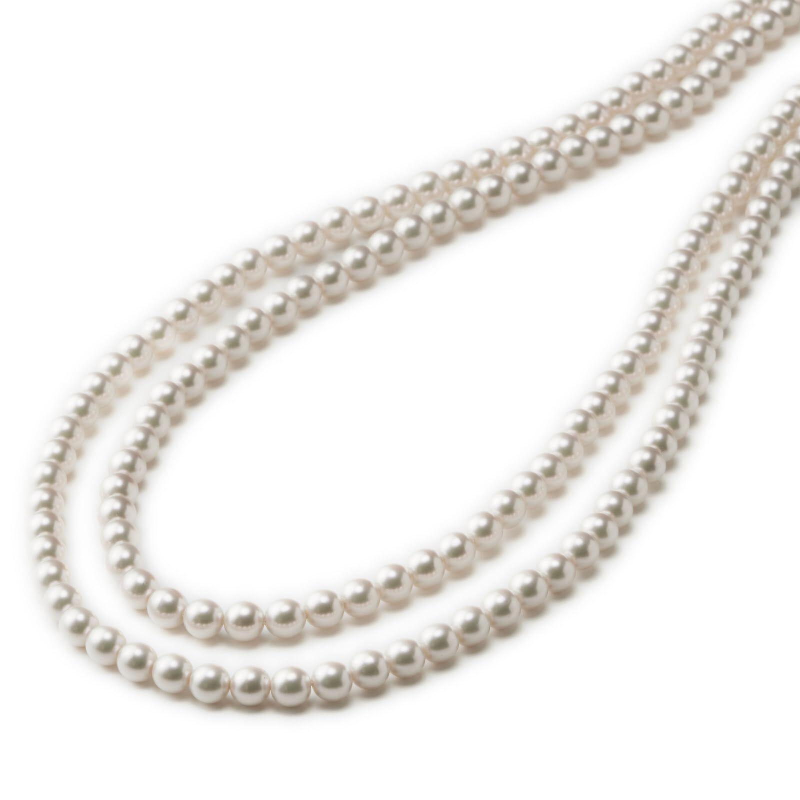 商品 70cm 60cm 50cm ホワイト 80cm 8mm珠 国産 ネックレス 90cm パール 長め にも カジュアル 100cm フォーマル 結婚式 に重ねられる 2連 110cm ロング 冠婚葬祭 パールネックレス 匠の技 120cm
