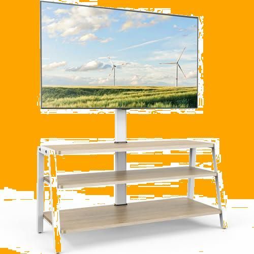 TW-A31003WN 木製 安定性よい 大容量収納 高さ調節 耐荷重35kg 幅100cm 37～70インチテレビ対応 マウント付き オーディオラック テレビスタンド FITUEYES