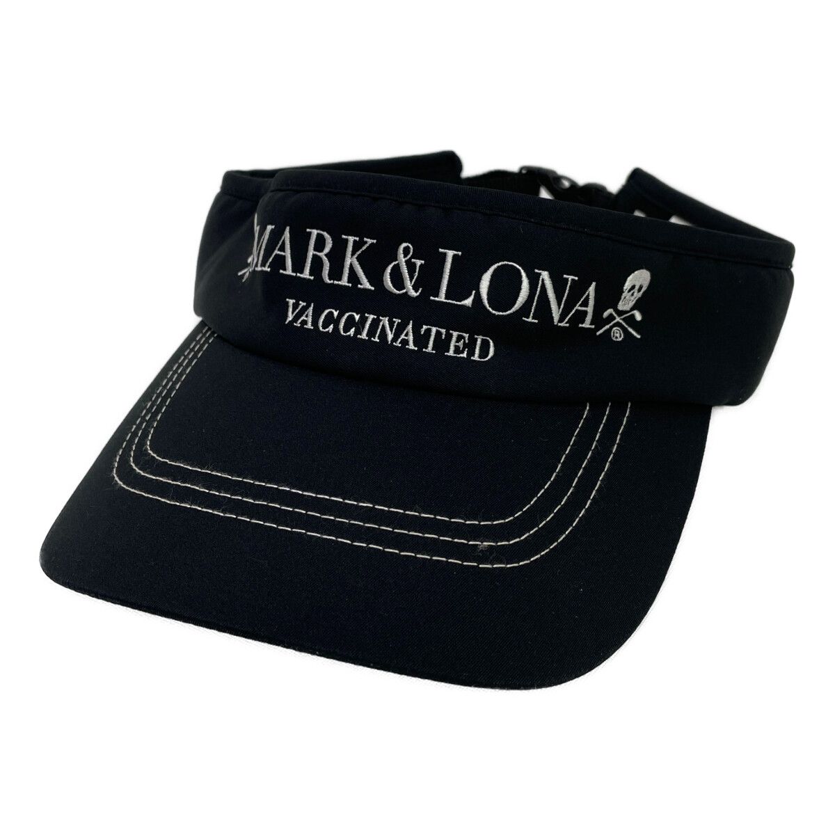 【美品】Mark and Lona サンバイザー　F 美品】MARK & LONA マークアンドロナ ホワイト サンバイザー