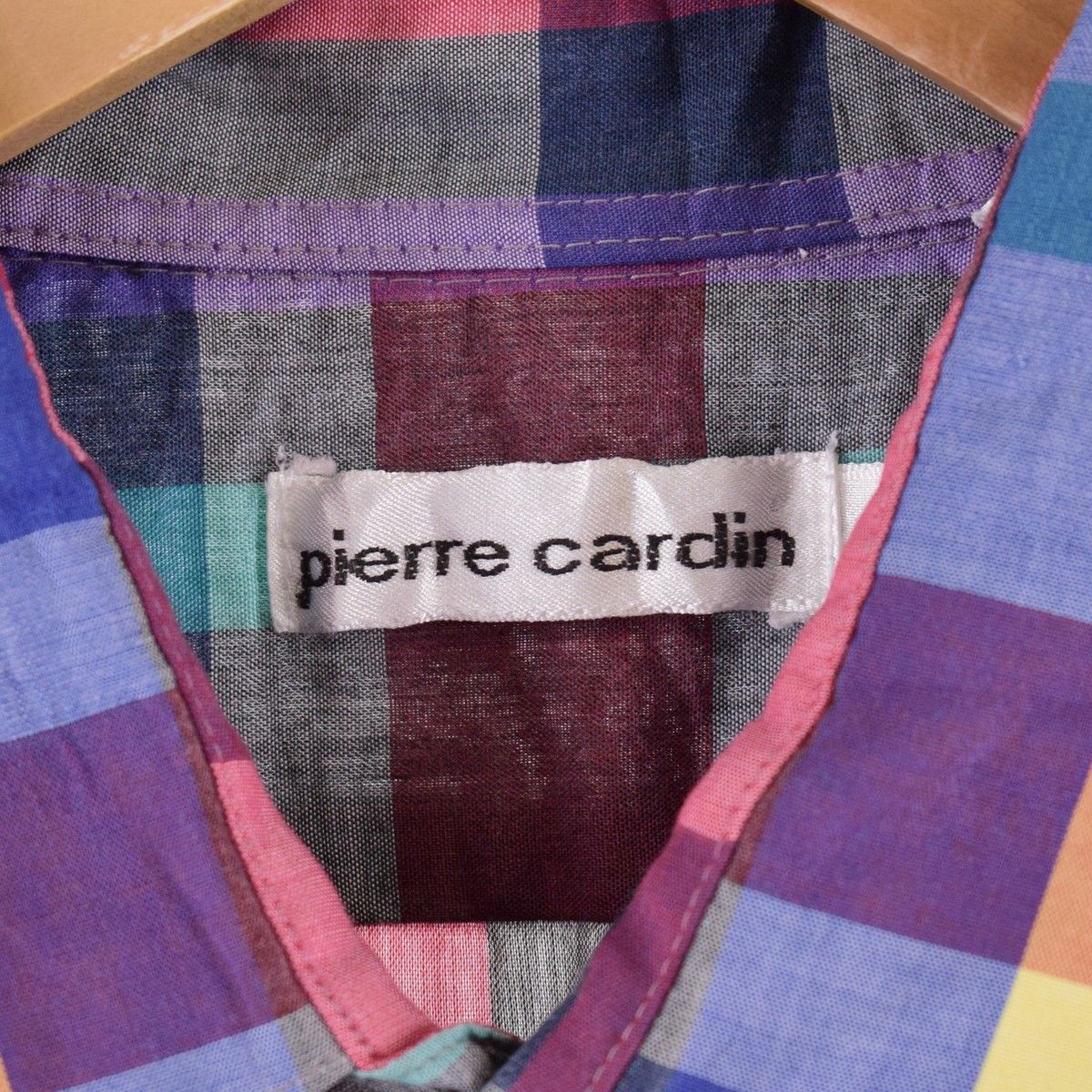 古着 ピエールカルダン Pierre Cardin チェック柄 半袖 チェックシャツ ...