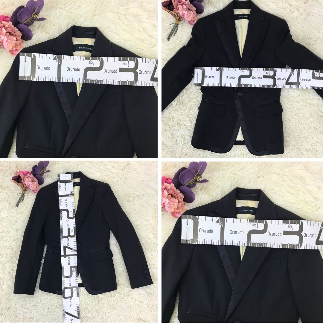 シルク混DSQUARED2  タキシード セットアップ ブラック Sサイズ相当 スーツ | DSQUARED2.