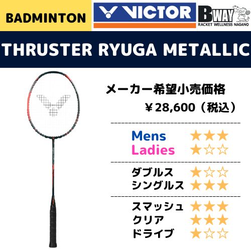 ビクター　スラスター　リューガ VICTOR(ビクター)】THRUSTER RYUGA METALLIC スラスター リューガ