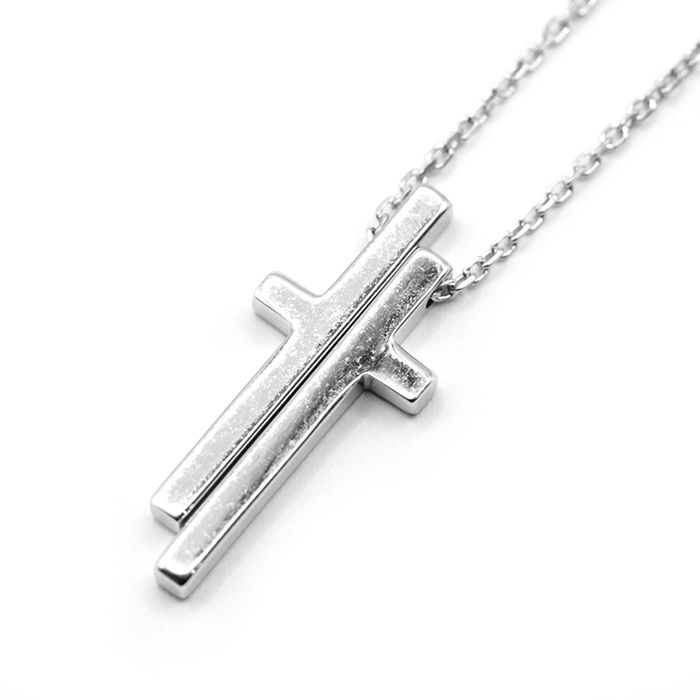 グッチ セパレートクロス トムフォード期 ネックレス ホワイトゴールド