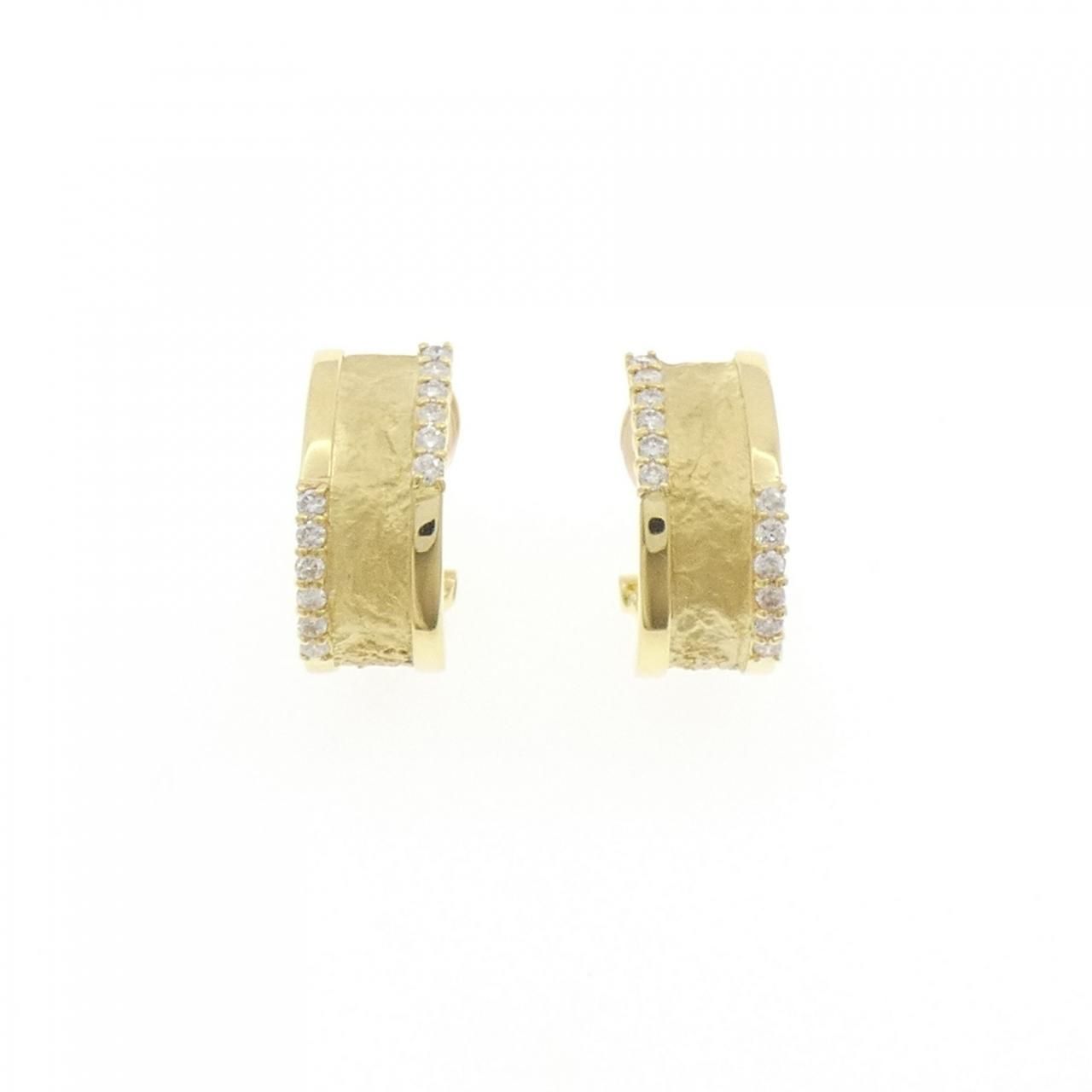 K18YG ダイヤモンド ピアス|イヤリング 0.30CT
