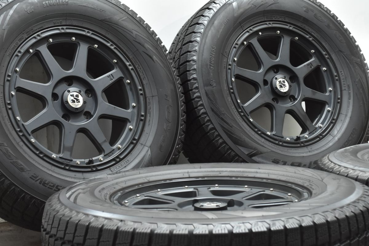 バリ溝 XTREME-J 17in 7.5J 40 PCD127 トーヨー オブザーブ GSi-6 LS 265 70R17 ラングラー グラディエーター 交換用に 可