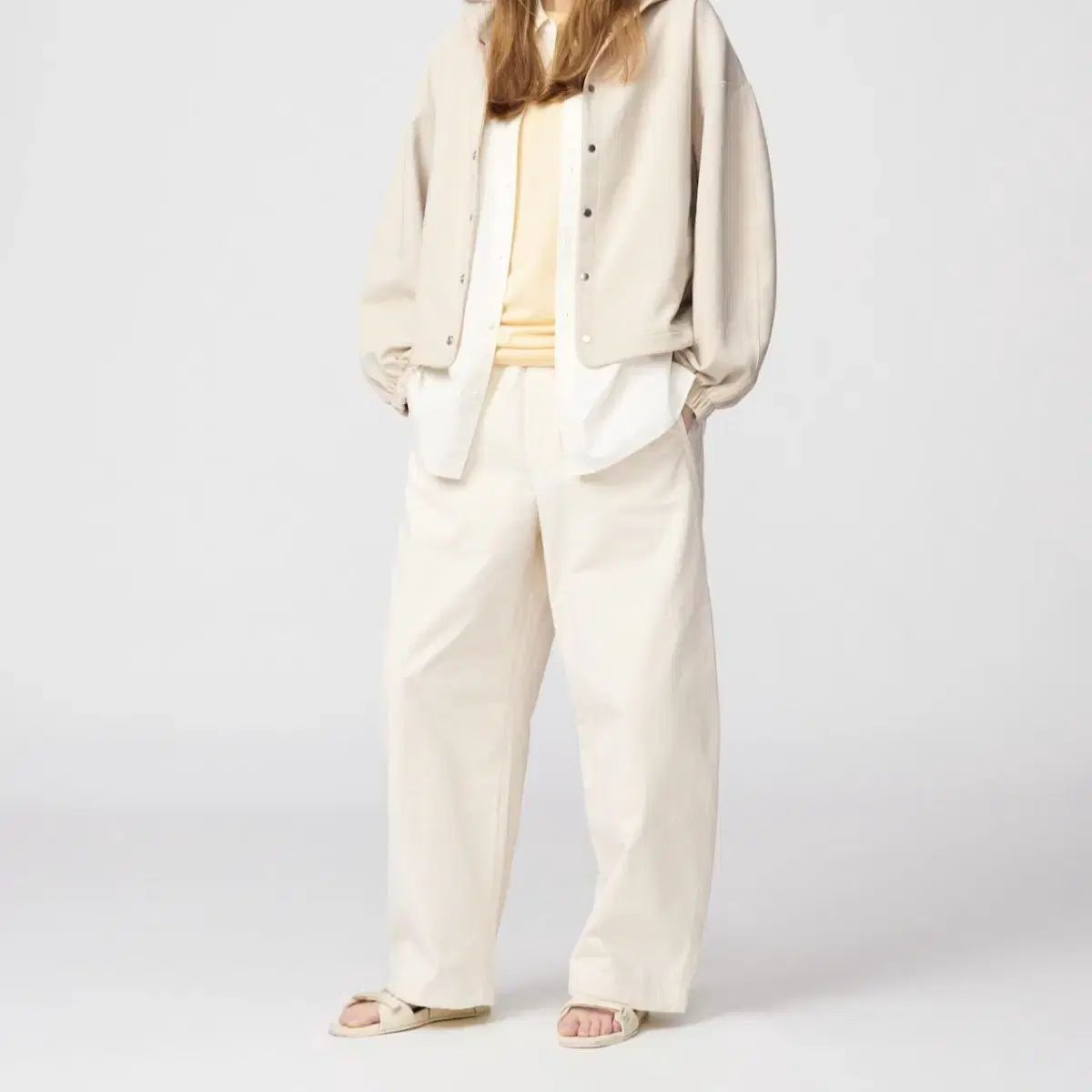 UNIQLO ユニクロ u イージーカーブパンツ ナチュラル s