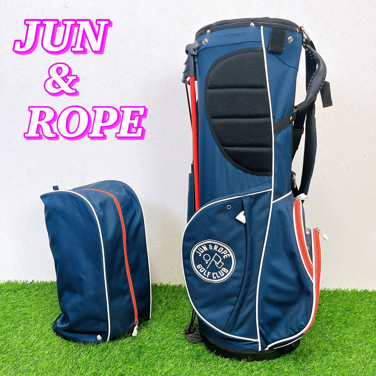 JUN&ROPE' ジュン&ロペ ロゴ入り スタンドキャディバッグ 大人気