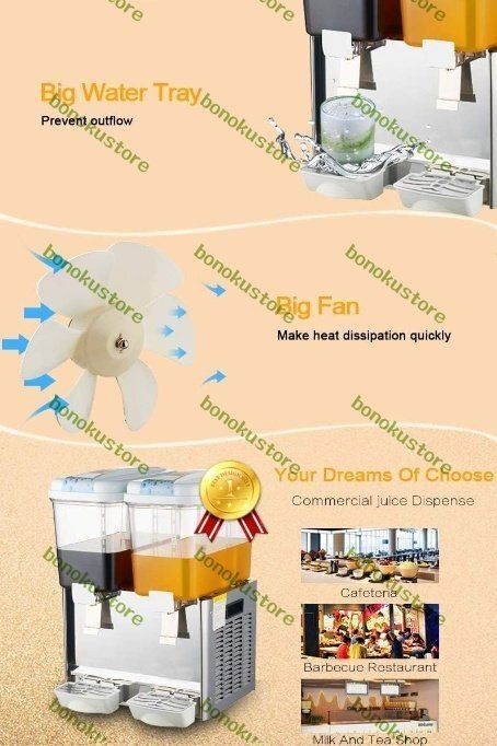 業務用1ｘ18Lタン冷凍功能ディスペンサー