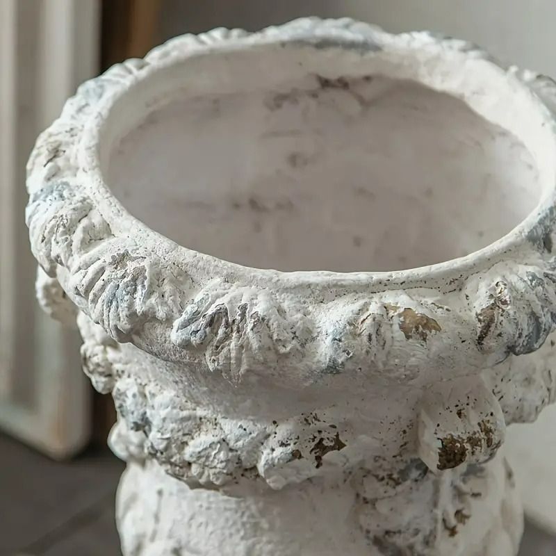 花 フロアベース ヴィンテージ ヨーロピアンスタイル ホワイト