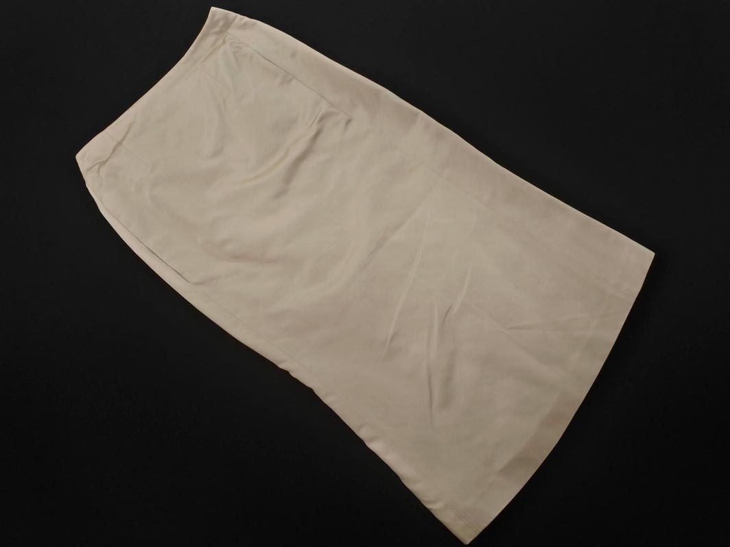 OLIVIER THEYSKENS オリヴィエ ティスケンス シルク スリット タイト スカート シャンパンゴールド ◎レディース