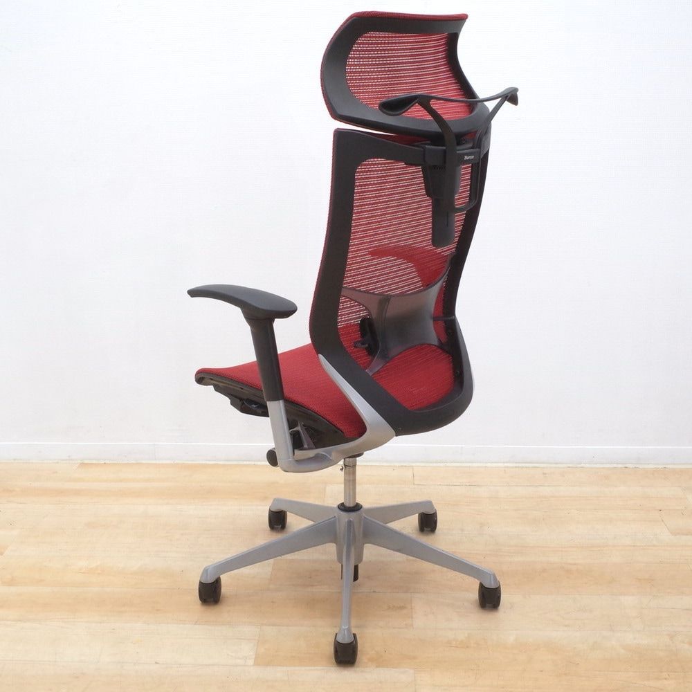 オカムラ バロン Baron CP82CS-FDH9 定価30万 レッド オフィスチェア 