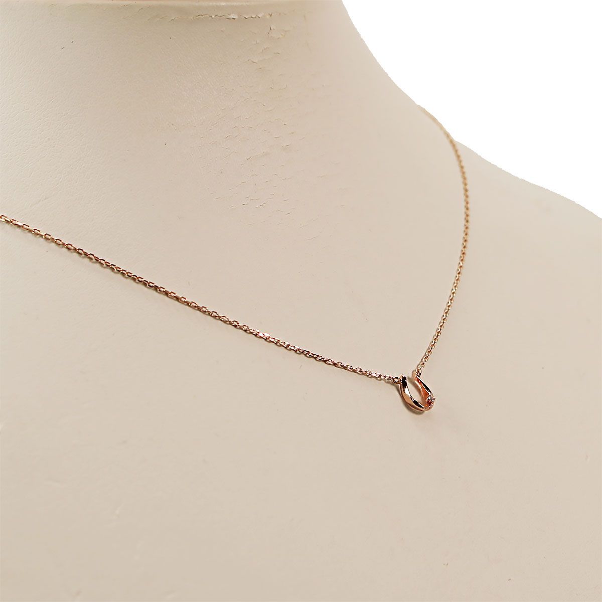 ネックレス ete／エテ ホースシュー 馬蹄 K10 ダイヤモンド