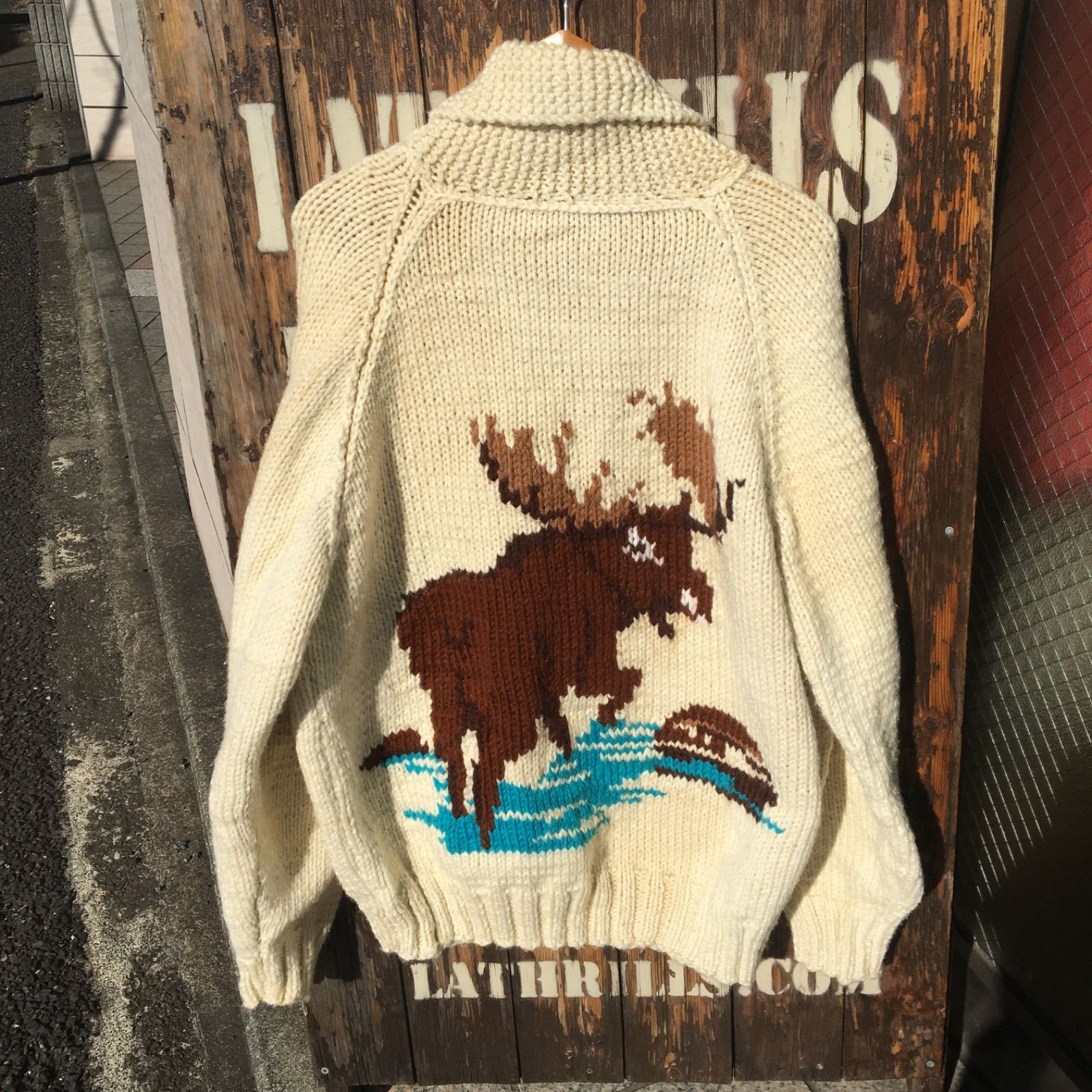 70s Vintage Cowichan Sweater トナカイ柄 ビンテージ カウチン