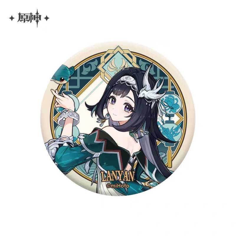 公式正規品 マーヴィカ シトラリ 藍硯 缶バッジ 原神 ナタ 璃月