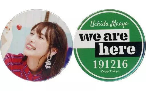 中古】バッジ・ピンズ(女性) 内田真礼 会場限定缶バッジ2種セット