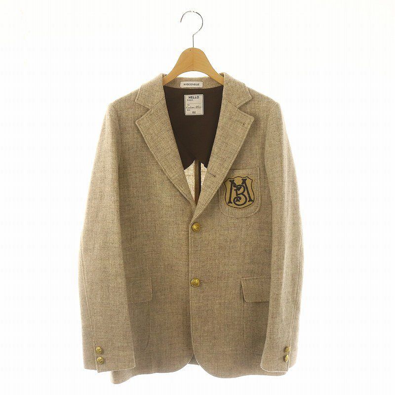 MADISONBLUE テーラードジャケット　エンブレム　金ボタン　ウール MADISONBLUE テーラードジャケット エンブレム 金ボタン ウール